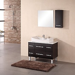 Paris 36" Single Vessel Sink Vanity Set Product List Image