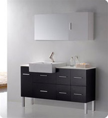 Fresca - Serio - (Espresso) Bathroom Vanity w/ Unique Faucet and Large Countertop - FVN6143ES