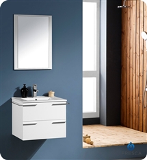 Fresca Cielo White 24" Modern Bathroom Vanity