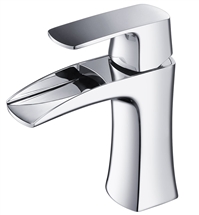 Fresca Fortore Single Hole Mount Bathroom Vanity Faucet - Chrome