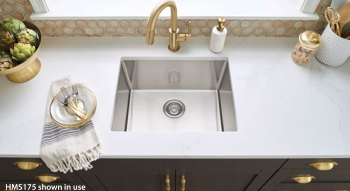 HMS175 Stainless Steel Sink Room Scene